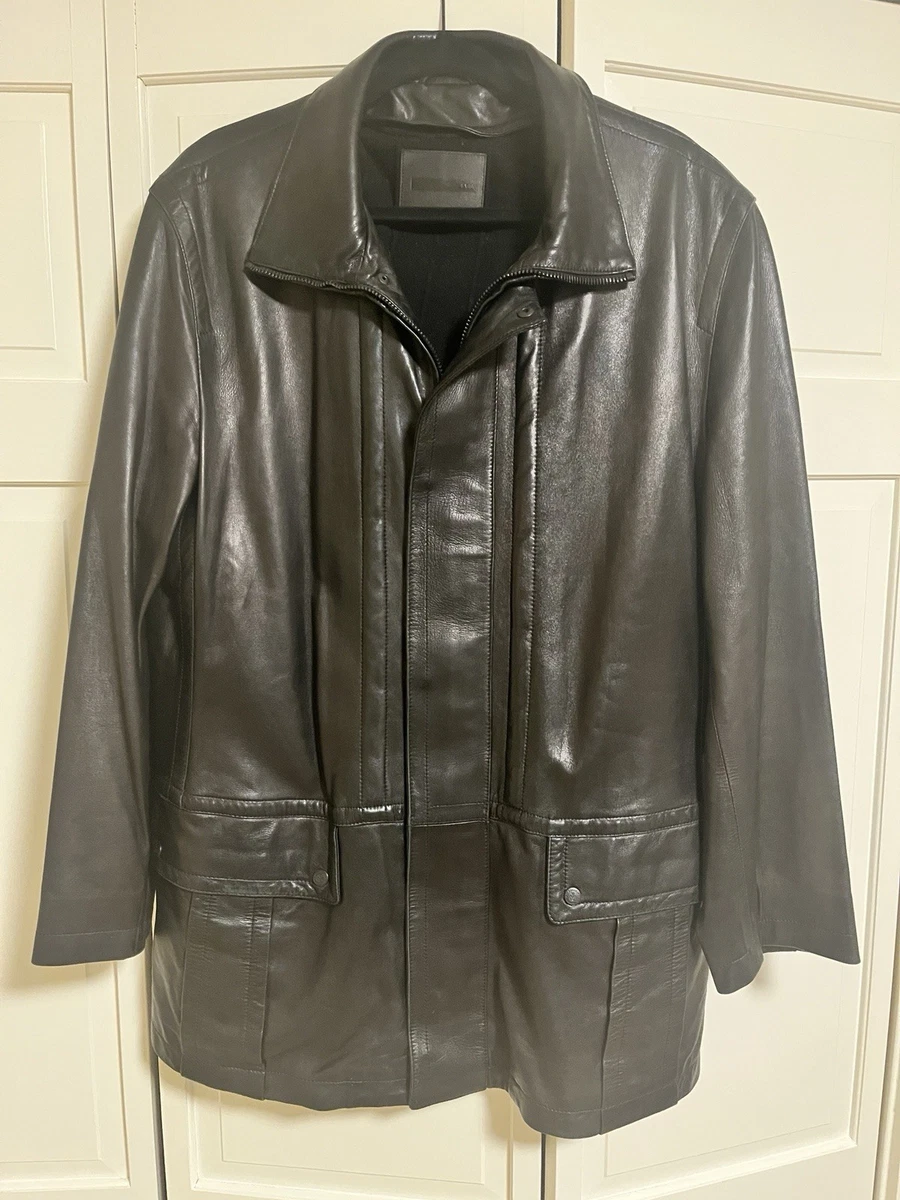 Zip Leather Outer Shell Coats for Men for sale | eBay