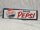 Vintage DRINK PEPSI Porcelain Sign