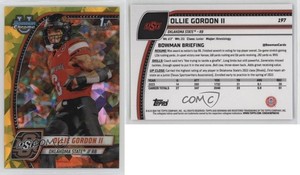2024 Bowman U Chrome Sapphire Edition Yellow /75 Ollie Gordon II #197