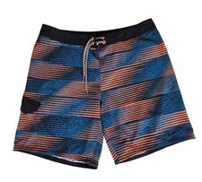 Nike Board Shorts Mens 38 Blue Orange Striped...