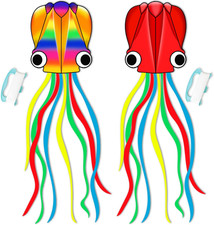 Large Octopus Kites for Kids  Adults,Big Kite for Beginners, Kites for Kids Age