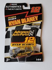 Nascar Authentics Ryan Blaney 12 Advance Auto Parts Diecast 1/64 Wave 6 2022
