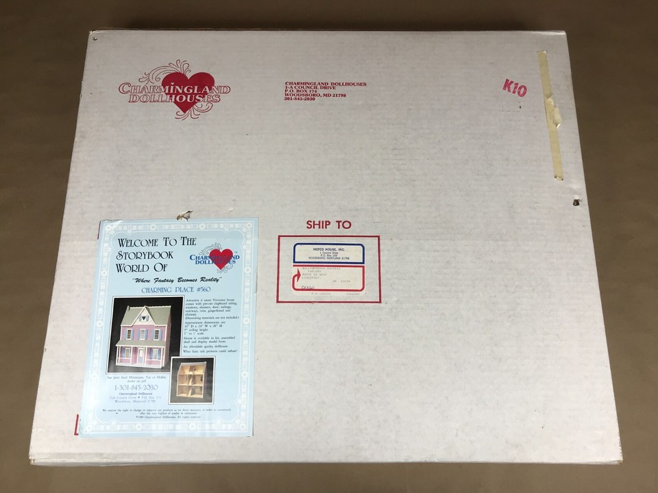 Vintage 80's Charming Place 560 Victorian DIY Dollhouse Kit NOS 1989