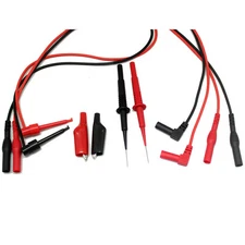 AideTek needle tip test leads for FLUKE multimeter test alligator clips T20155