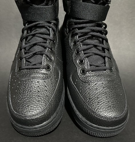 Nike Air Force 1 Mid Special Field AF1 SF - Triple Black - US Men 8.5 - Picture 5 of 8