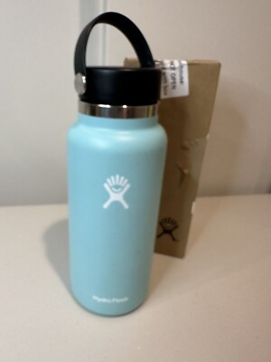 Hydro Flask Alpine Blue Wide Mouth Leak Proof Flex Cap See Photos