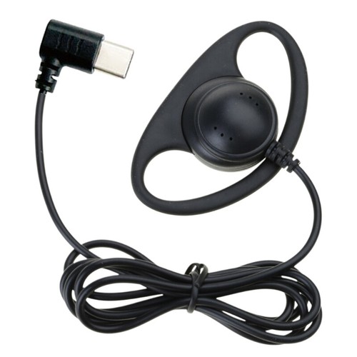 USB C/3.5mm Ear Hook Single-Side Earphones Single Side Corded Headsets Mono - Picture 4 of 12