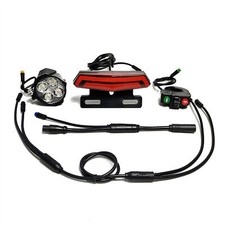 Ebike Headlight Tail Rear Lights Horn LED Brake light For Bafang Mid-drive GOOD