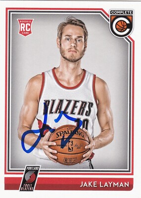 JAKE LAYMAN PORTLAND TRAIL BLAZERS SIGNED ROOKIE CARD MINNESOTA