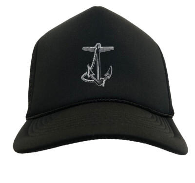 Anchor - Captain First Mate Boat Sail Beach Solid Trucker Hat
