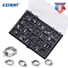 AZDENT Dental Orthodontic Bands with Buccal Tube 1st Molar Roth 022" 16#-35#