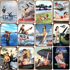 Vintage Metal Tin Signs Poster Garage Plaques Auto Man Cave Home Wall Decor