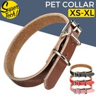 Adjustable Leather Collar Pet Neck Strap Buckle For Cat Dog Collar Pet Puppy New