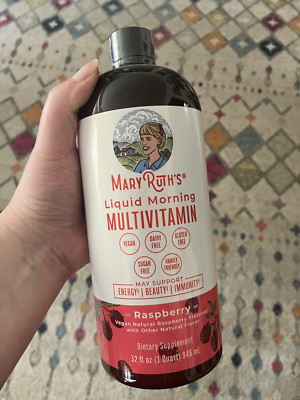 Mary Ruth's - Liquid Morning Multivitamins - Raspberry - 32fl oz - 32   378 Serv