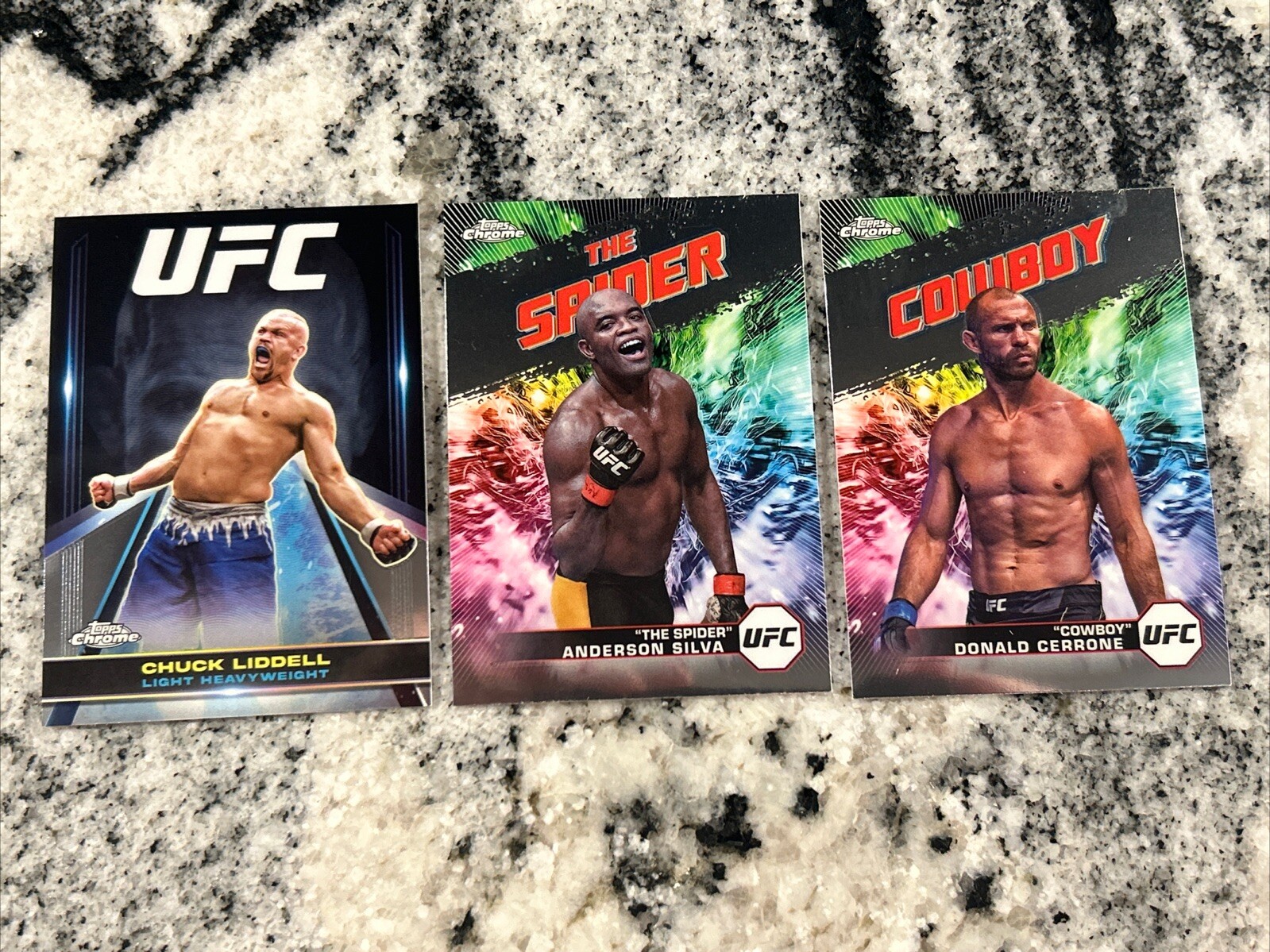 Chuck Liddell 2024 Topps Chrome SuperGiant & Anderson Silva AKA Card & CowboyAKA