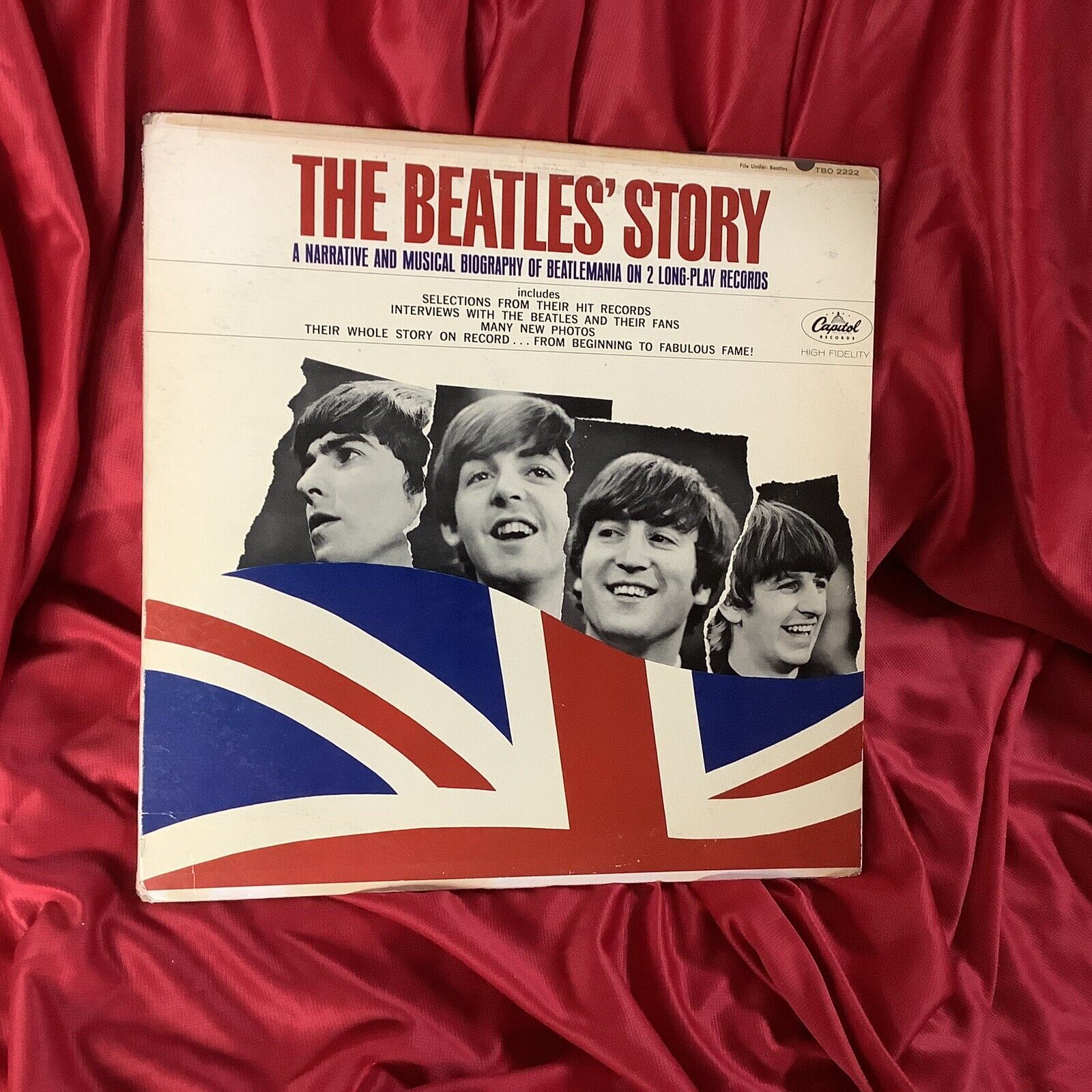 The Beatles Story 1964 Mono Gatefold 1st Press Blue Sleeves 2 LP Set TBO 2222