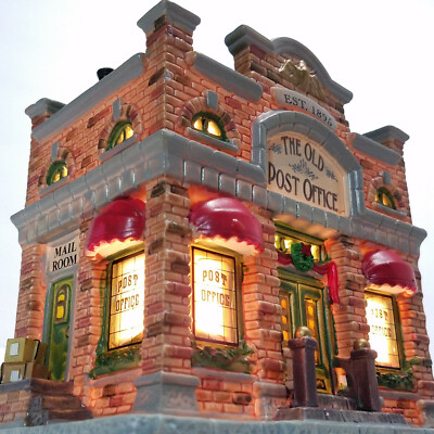 Beauty Restore Lemax 2008 The Old Post Office Caddington Village 85659 Red Brick