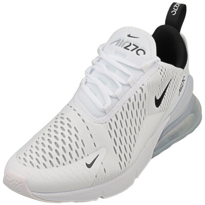 Nike Air Max 270 Mens Fashion Sneakers in White Black 12 US