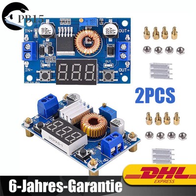 2PCS XL4015 LED 5A DCDC Voltage Step Down Buck Converter Volt meter With Display