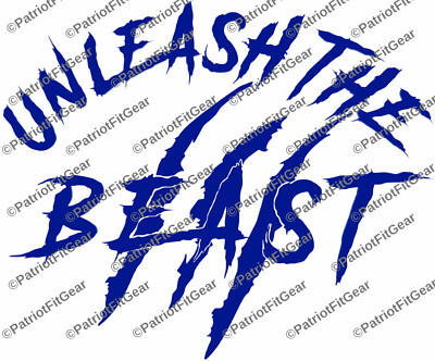 Unleash The BEAST,Beast Mode,Fitness,Motivation,Resolution,Sticker,Vinyl Decal