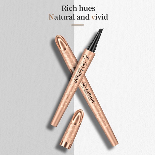 1-4PC QIC Eyebrow Pencil Liquid Waterproof Eyebrow Pen 4 Tip With A Slim Pencil☆ - Picture 2 of 33