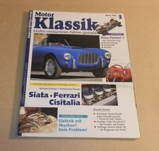 Motor Klassik 3/1992, Siata, Ferrari, Cisitalia, Osca Formel 1, frühe Porsche
