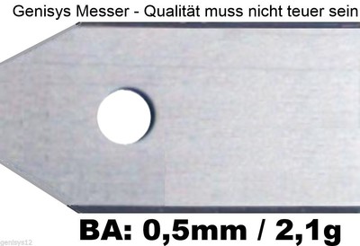 30 Messer (0,5mm) +3 gratis (0,75mm)  für Gardena  R45Li R50Li R70Li BA3