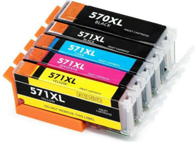 Für Canon Pixma TS5050 Tintenpatronen 5 Tinte Multipack Nicht-Zubehör-Hersteller PGI570XL CLI571XL