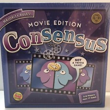 Consensus Movie Edition Party Board Game 2008 Mindlogic New Sealed