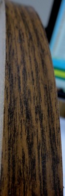 Walnut melamine/polyester edgebanding 5/8'' x 120'' inches no adhesive nonglued
