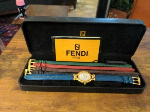 Fendi Leather Casual Wristwatch Bands