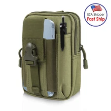 Men's Tactical Molle Pouch Military EDC Waist Belt Waist Fanny Bags Pack Pocket