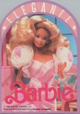 1990 ELEGANT BARBIE Sticker 10 x 7 cm. (4 x 2...