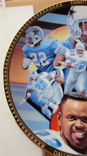Emmitt Smith Sports Impressions Commemorative Plate #990 Dallas Cowboys Rookie - Picture 6 of 10
