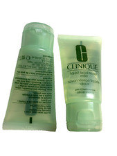 CLINIQUE Liquid Facial Soap Mild - For Dry Combination Skin 1oz/30ml LOT OF 2 
