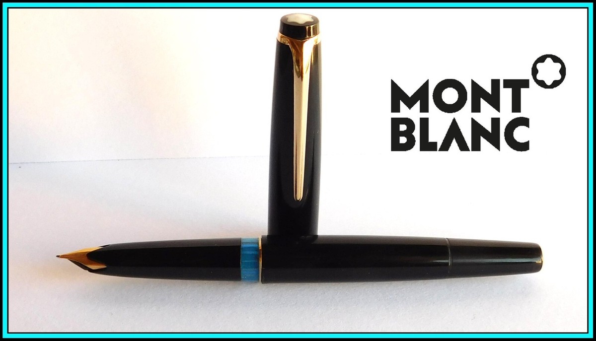 MONTBLANC No. 22 FOUNTAIN PEN Piston - 1960's - 14k Gold Medium