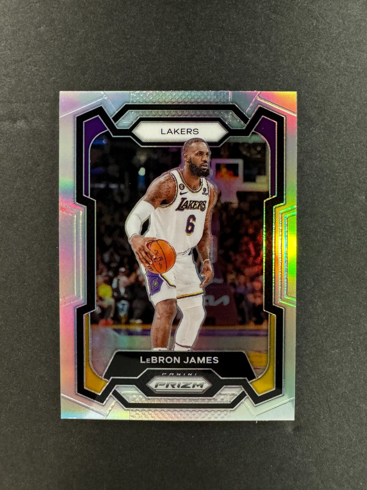 LeBron James 2023-24 Panini Prizm Silver #63 Lakers