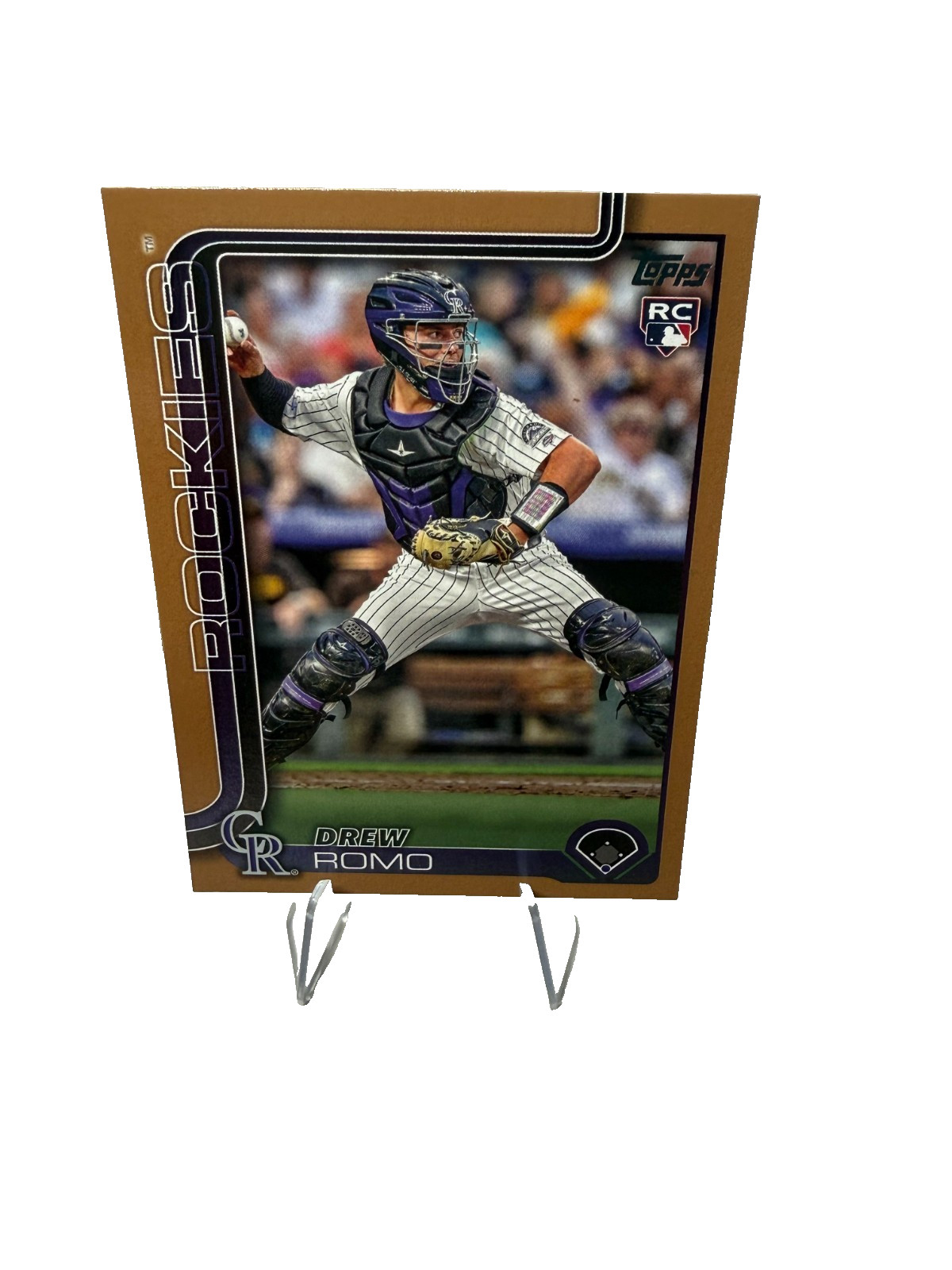 Drew Romo 2025 Topps Series 1 Gold RC /2025 #296 Rockies