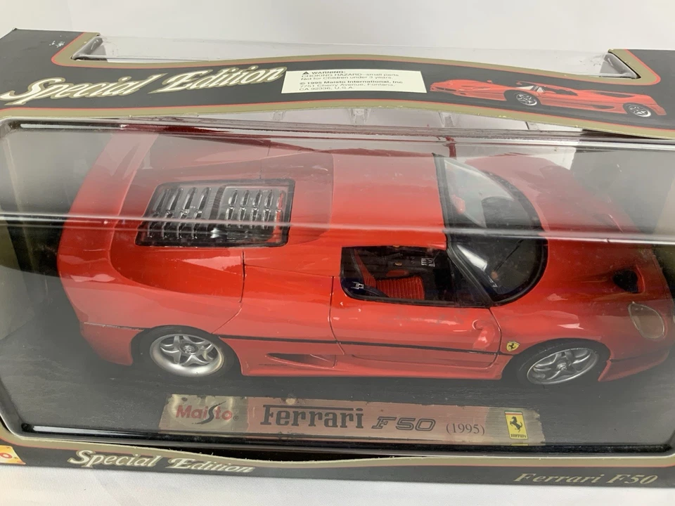 Maisto 1:18 Ferrari F50 Red Special Edition Diecast Model Car in Box - Image 3 of 4