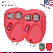 2 Replacement For 2001 2002 Chevrolet Tahoe Silverado Remote Key Fob Koblear1xt