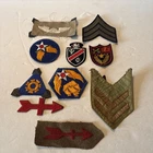 10 Original Military Army Marine WW 1 WW 2  Korea Patch Patches Lot