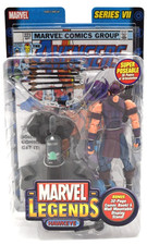 Toy Biz MARVEL LEGENDS SERIES VII 7 Hawkeye with Comic Book & Display Stand