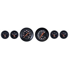 Classic Instruments 6-gauge Set Velocity Series Black