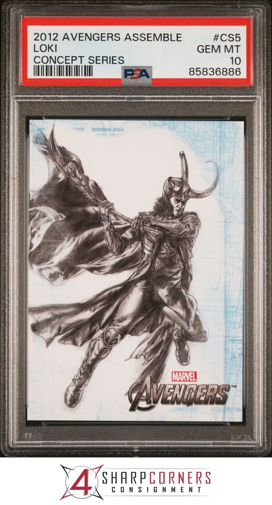 2012 Avengers Assemble Concept Series CS5 Loki Pop 5 PSA 10 GEM MT