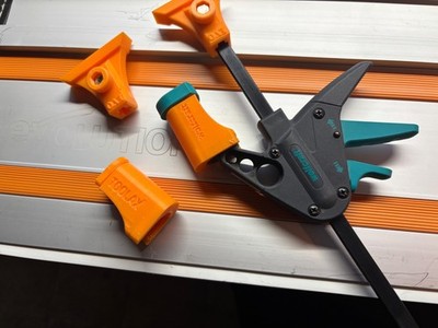 Wolfcraft Klemmadapterfüße mit Riser Block - (PK2) passend für Evolution Führungsschiene