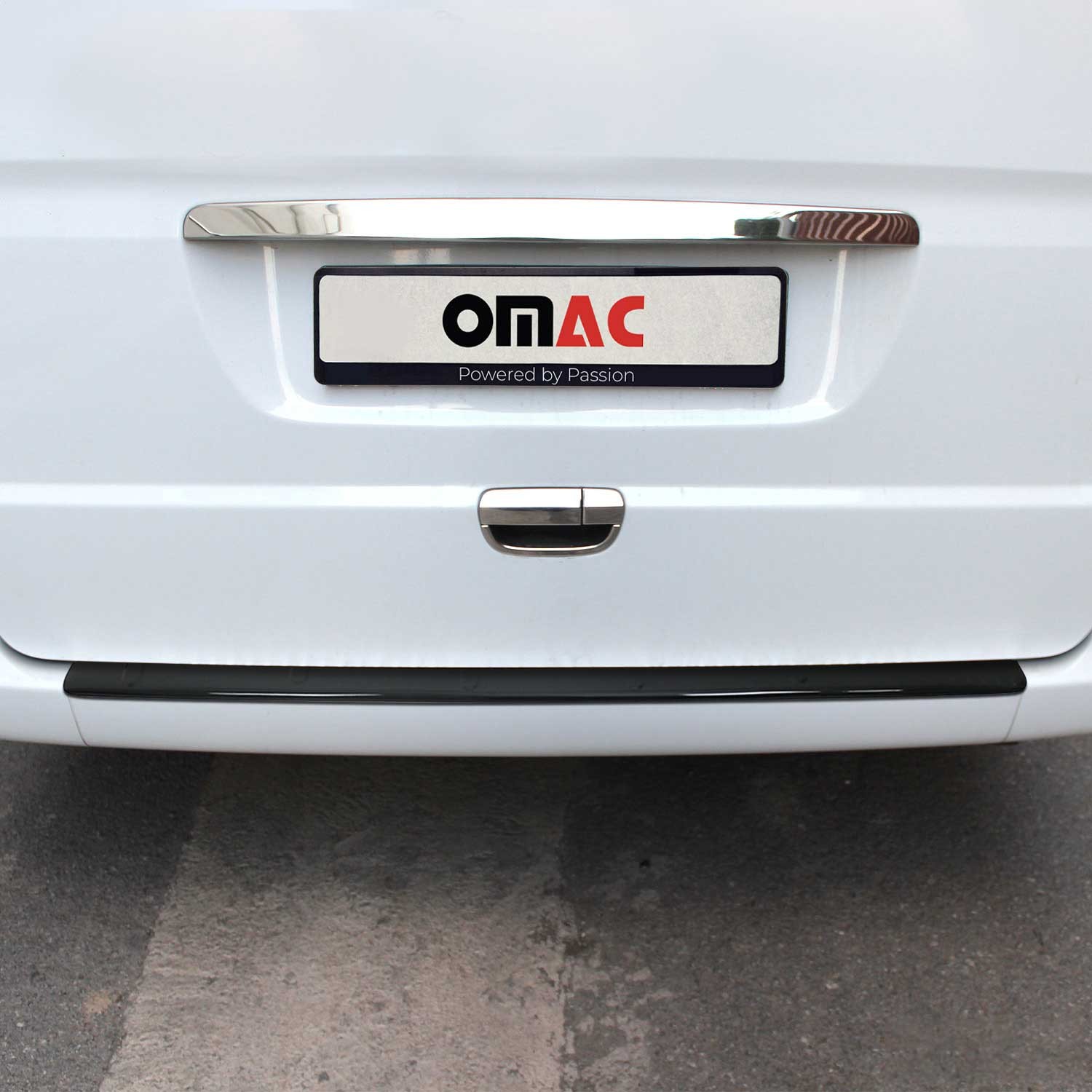 Protection pare-chocs arrière noir pour Mercedes Vito W639 2003-2010 Pre-FL en ABS