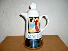 CASA CUCINA COLLEZIONE CAFFETTIERA BOLERO CERAMICA/ACCIAIO anni 70 AFFARE!