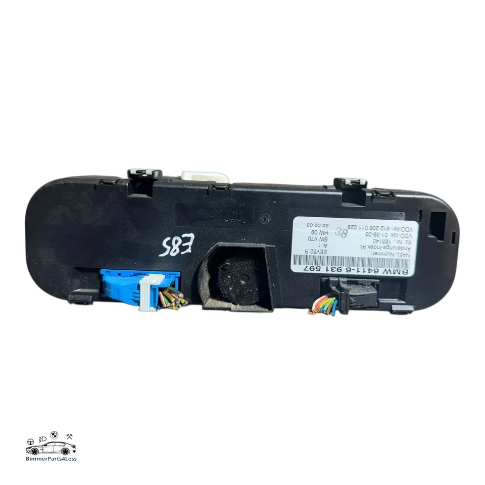 2003-2009 BMW Z4 E85 Heater Climate Controls 6931597 - Image 2 of 3