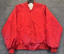 Vintage Hartwell Corvette Red Satin Jacket Men’s Size Large