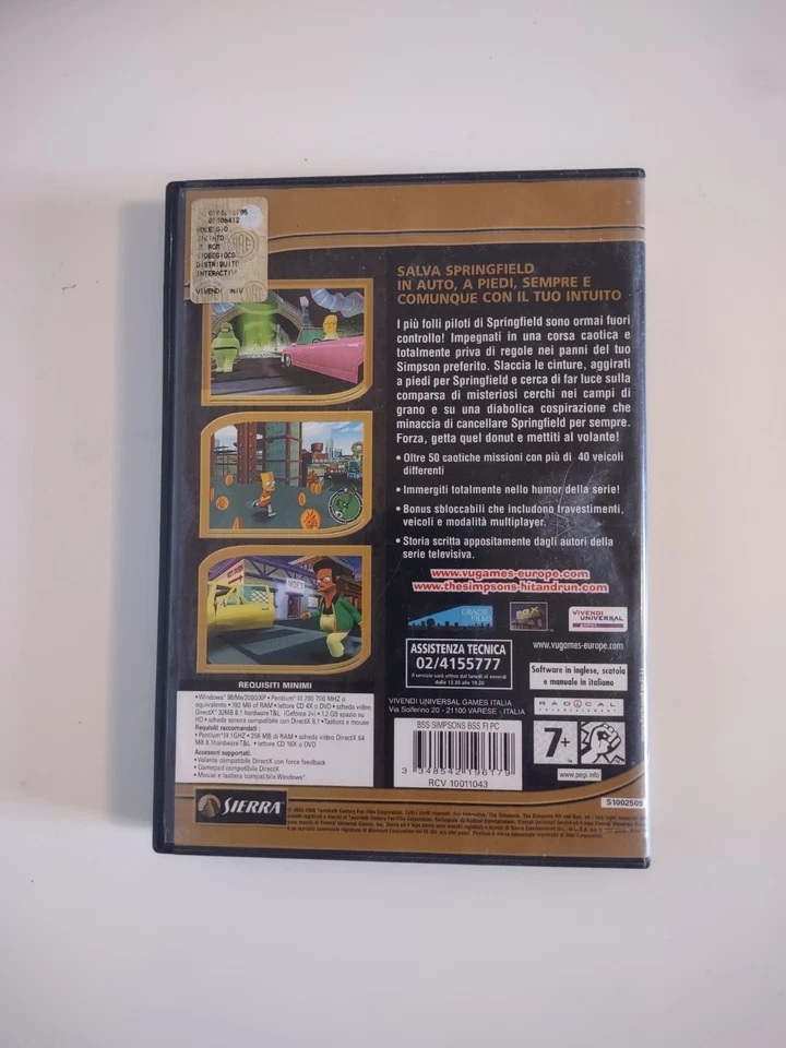 The Simpsons Hit And Run - gioco Pc usato - Best Seller Series - Immagine 2 di 4